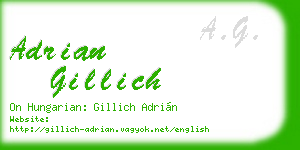 adrian gillich business card